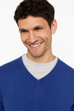 Camisola Algodao Caxemira Gola Em Bico