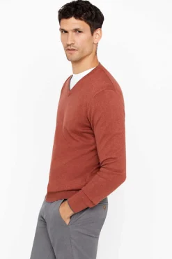 Camisola Algodao Caxemira Gola Em Bico