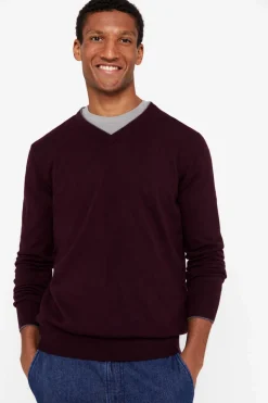 Camisola Algodao Caxemira Gola Em Bico