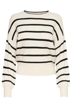 Camisola As Riscas Gola Redonda