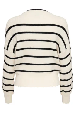 Camisola As Riscas Gola Redonda