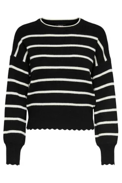 Camisola As Riscas Gola Redonda