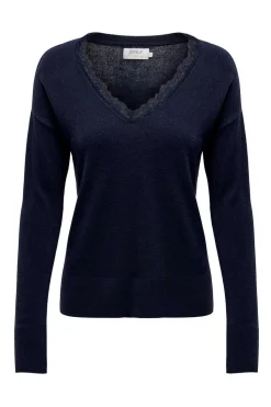 Camisola Bico Gola De Renda