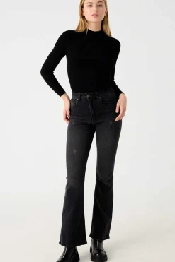 Camisola Canelada Gola Alta