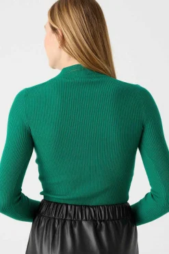 Camisola Canelada Gola Alta