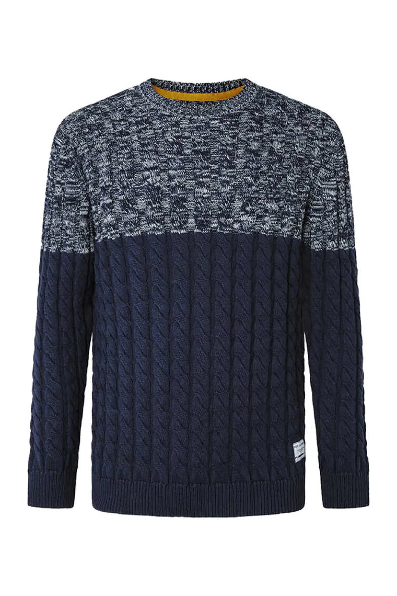 Camisola Color Block Malha Trancada