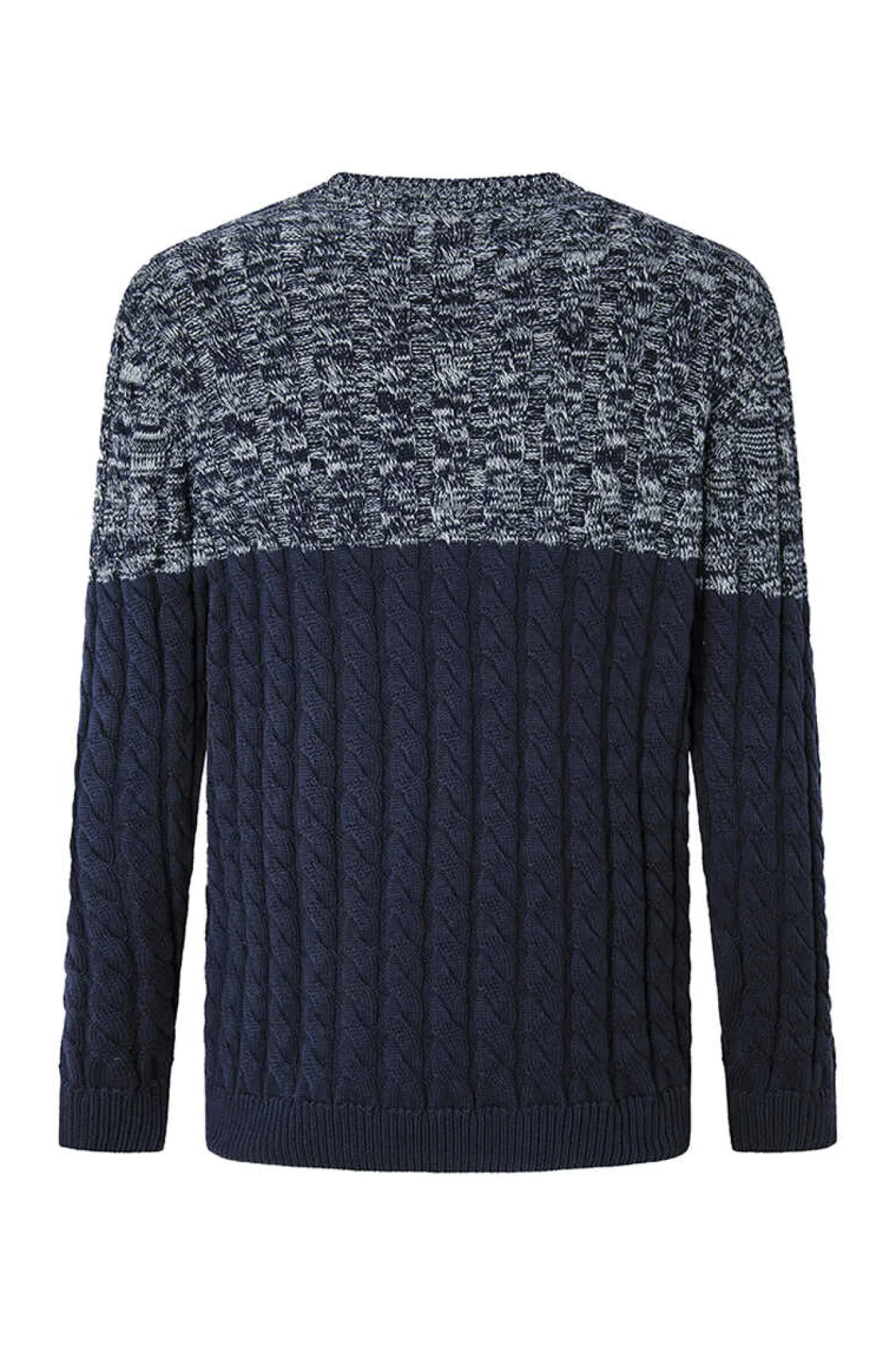 Camisola Color Block Malha Trancada