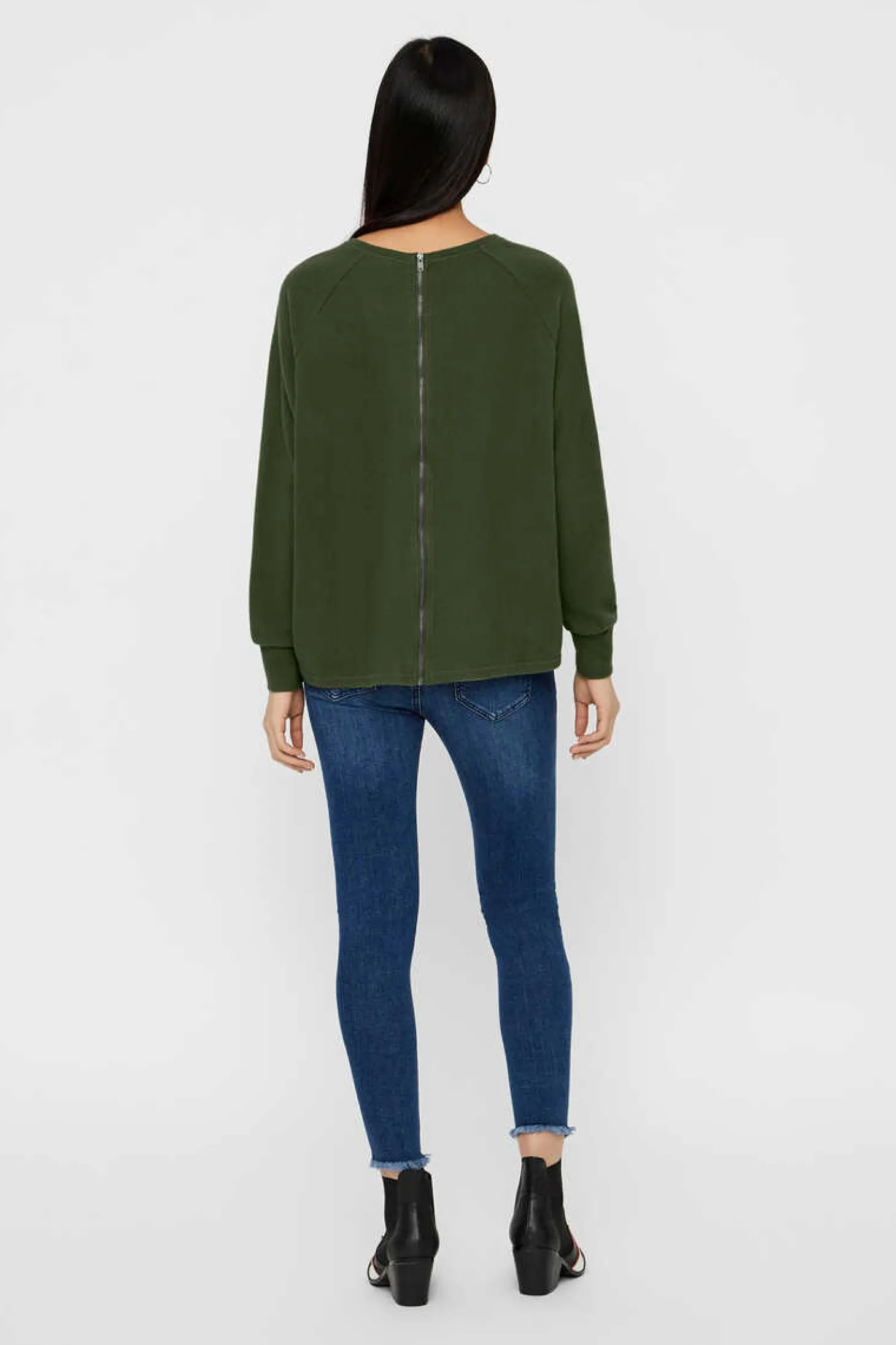 Camisola Com Fecho-Eclair Traseiro