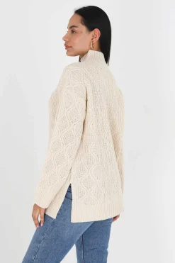 Camisola Com Oitos E Gola Alta