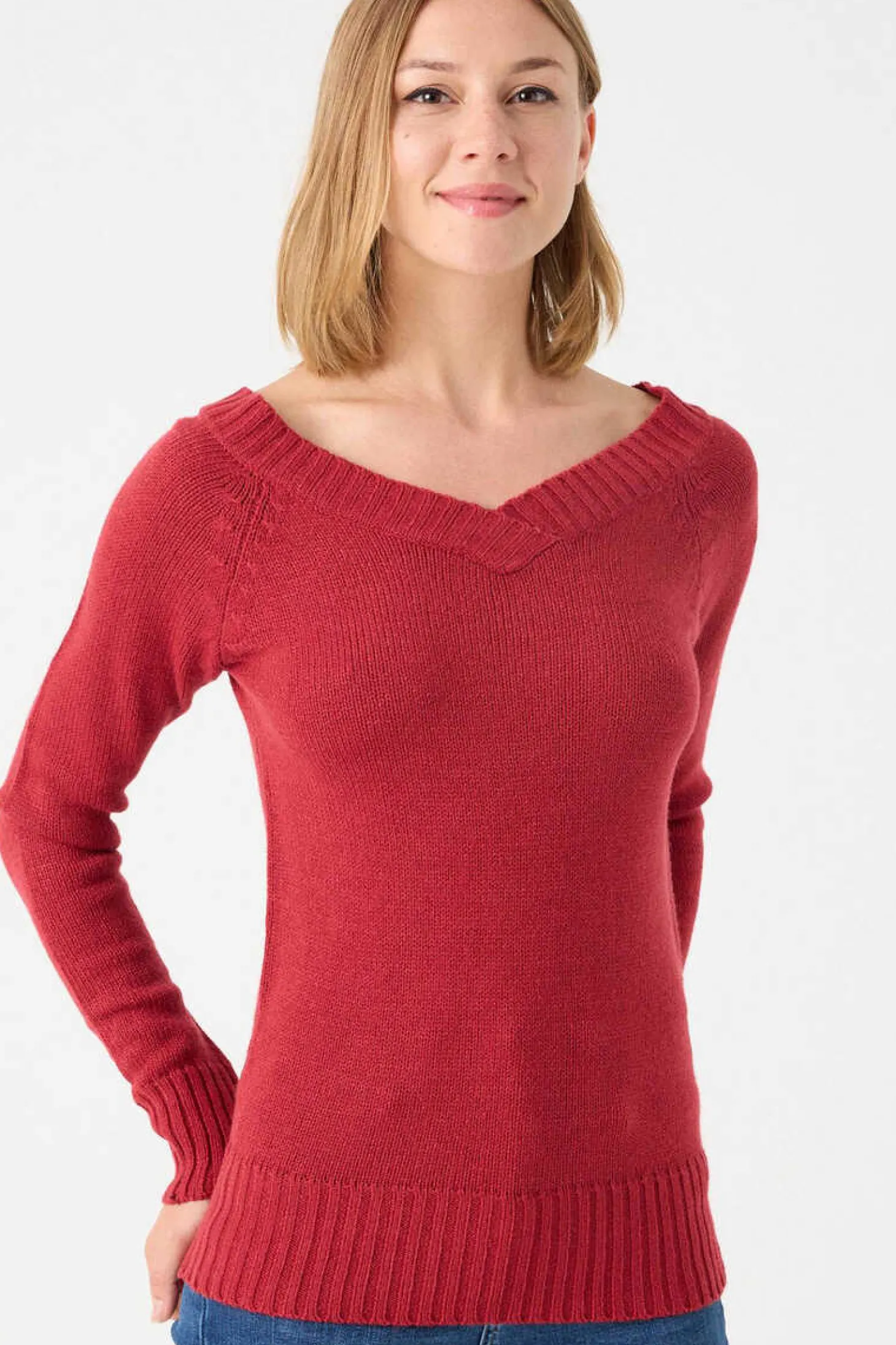 Camisola De Decote Em Bico