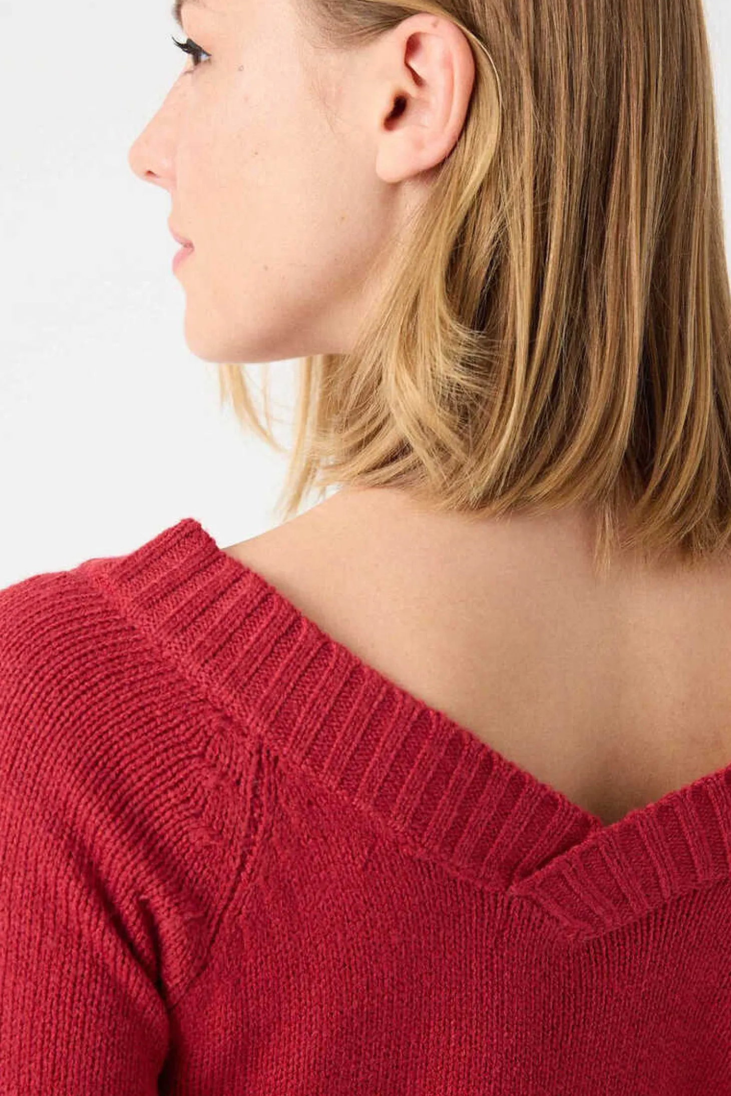 Camisola De Decote Em Bico