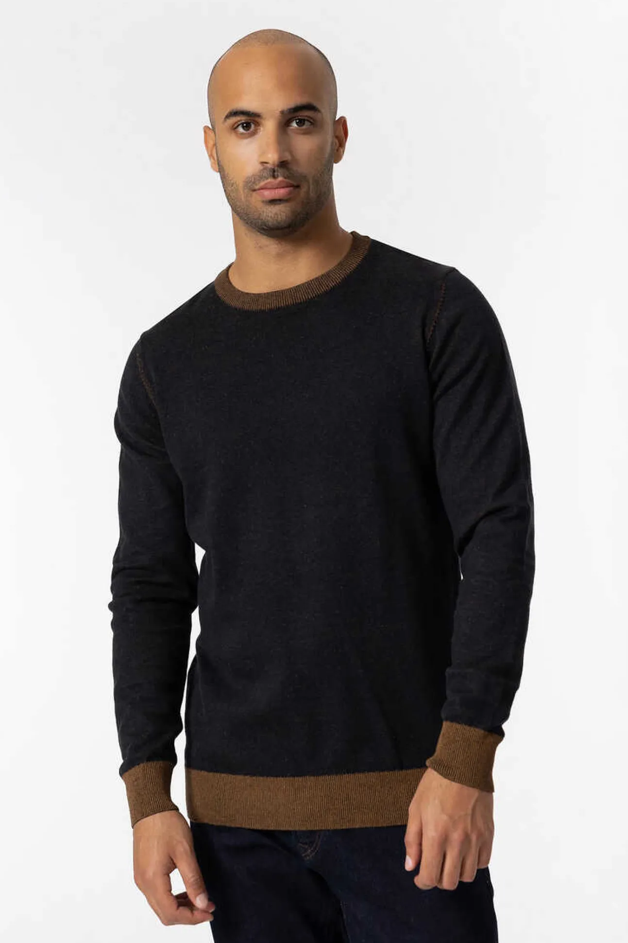 Camisola De Malha Bicolorida