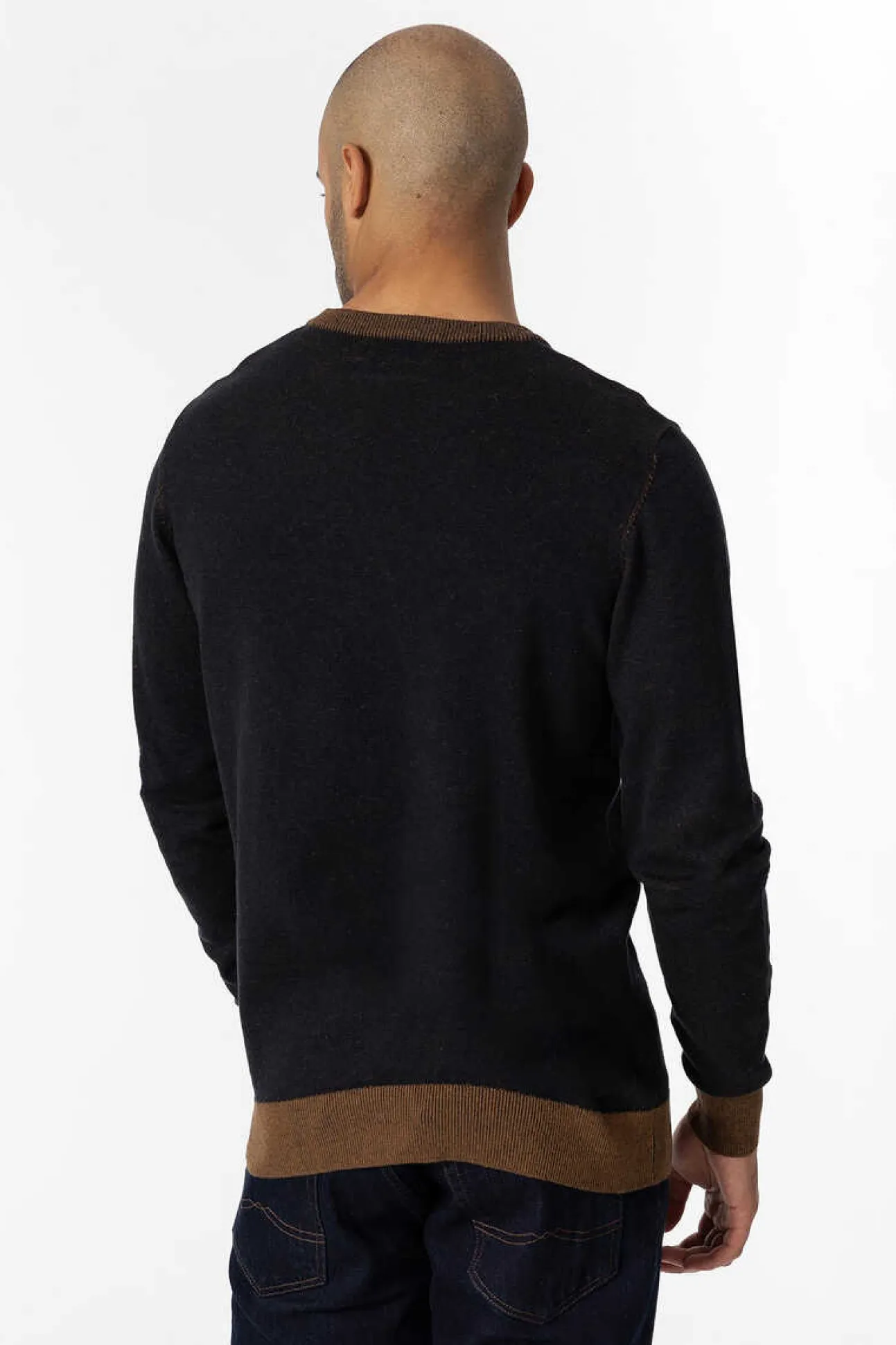 Camisola De Malha Bicolorida