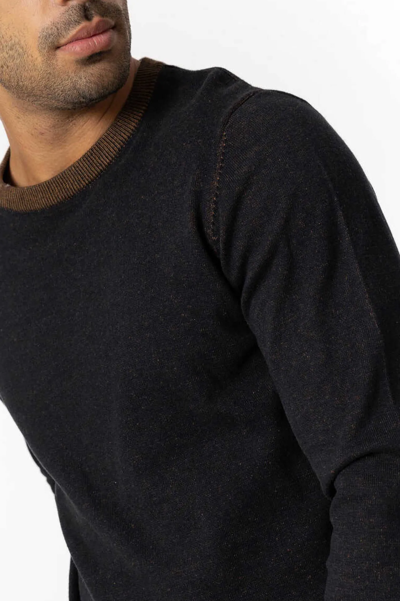 Camisola De Malha Bicolorida