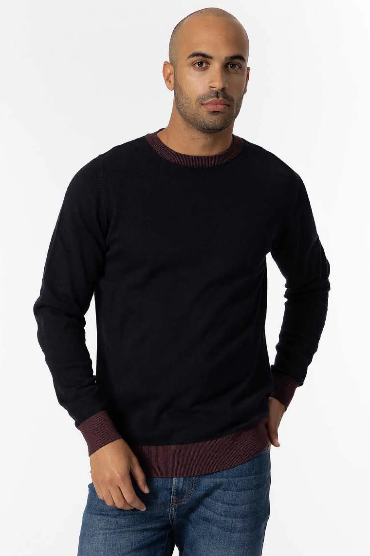 Camisola De Malha Bicolorida