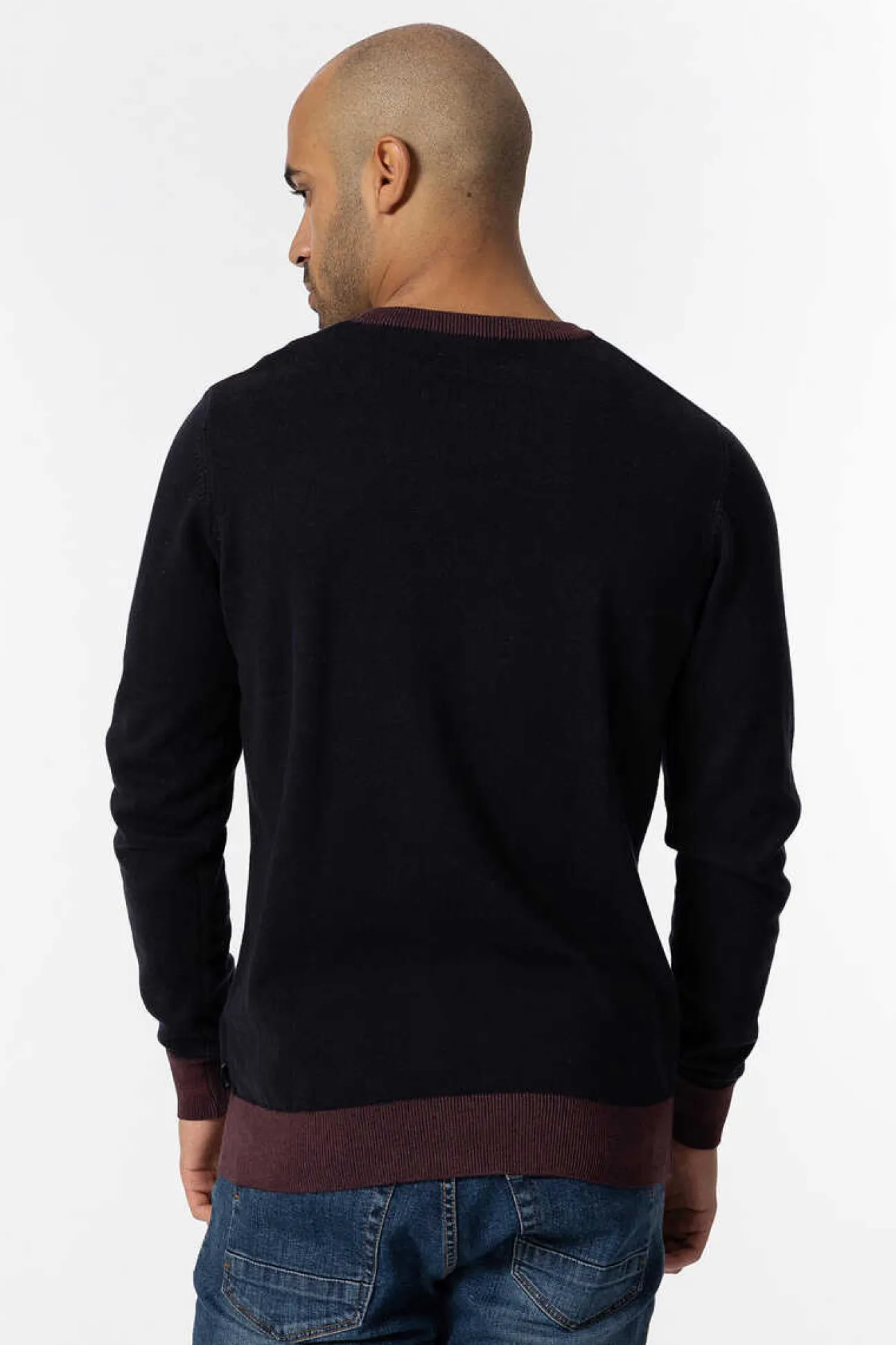 Camisola De Malha Bicolorida