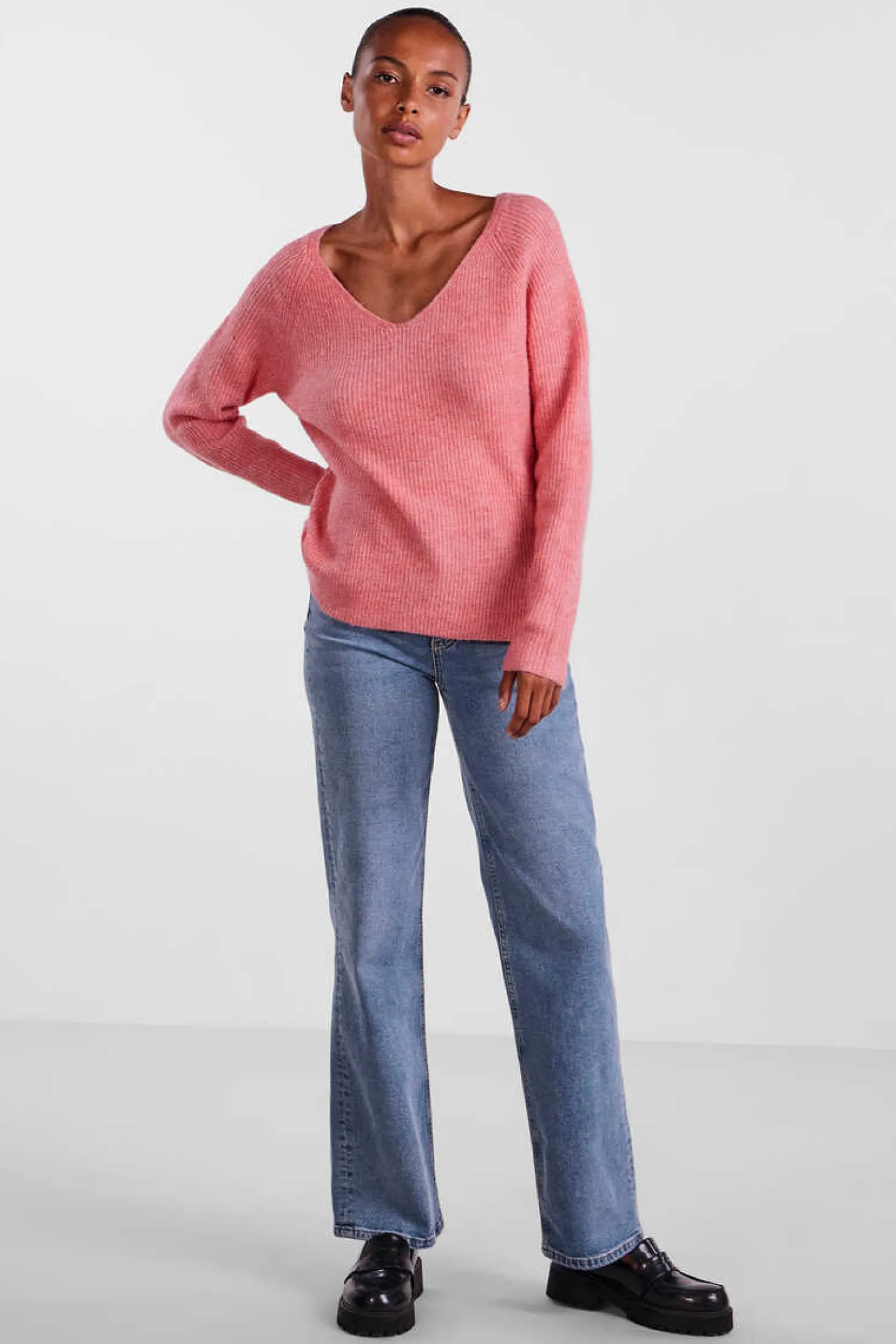 Camisola De Malha Canelada