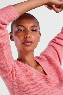 Camisola De Malha Canelada