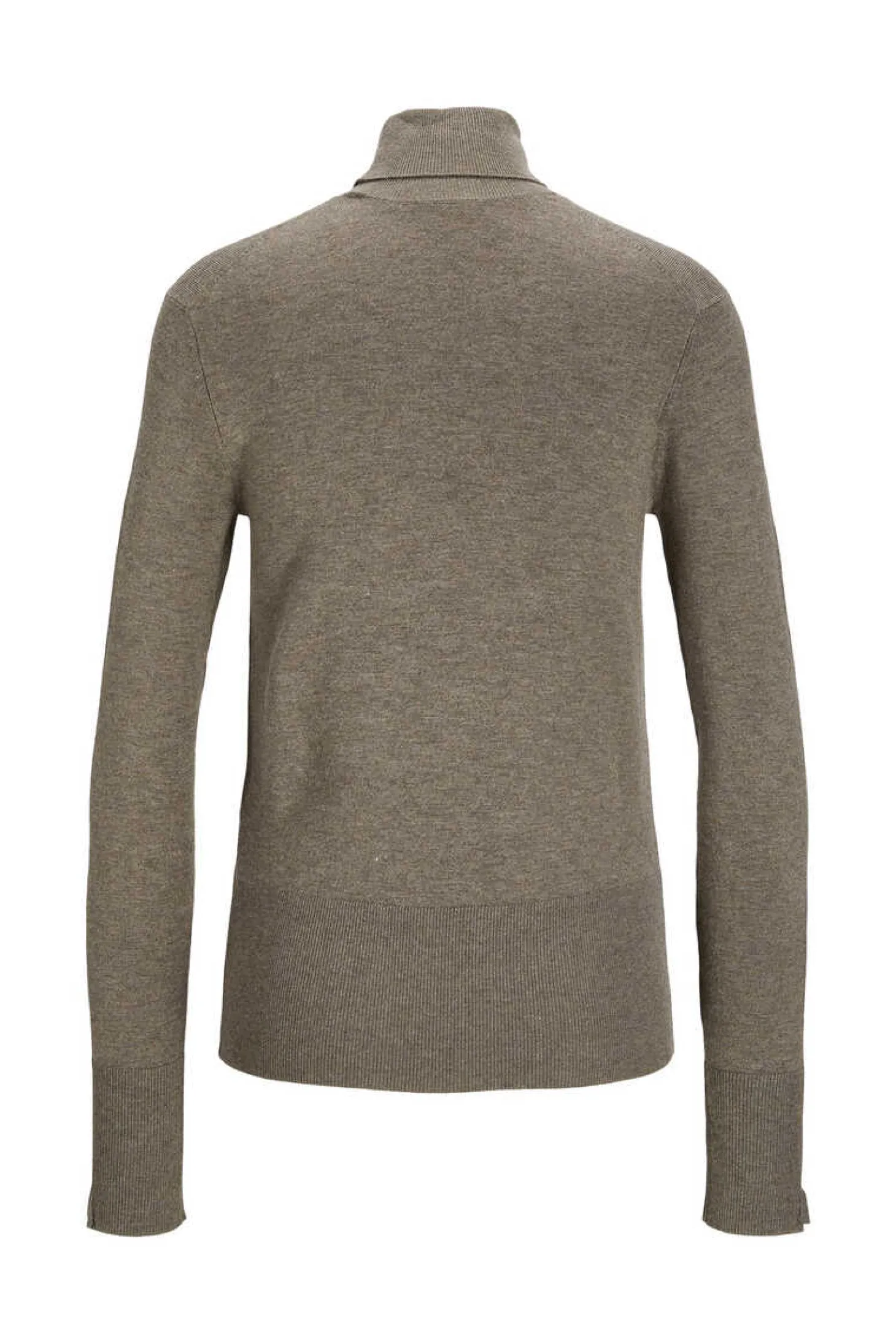 Camisola De Malha Com Gola Dobrada