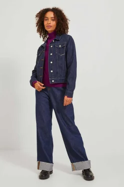 Camisola De Malha Com Gola Dobrada