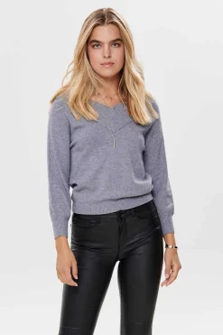 Camisola De Malha Decote Bico