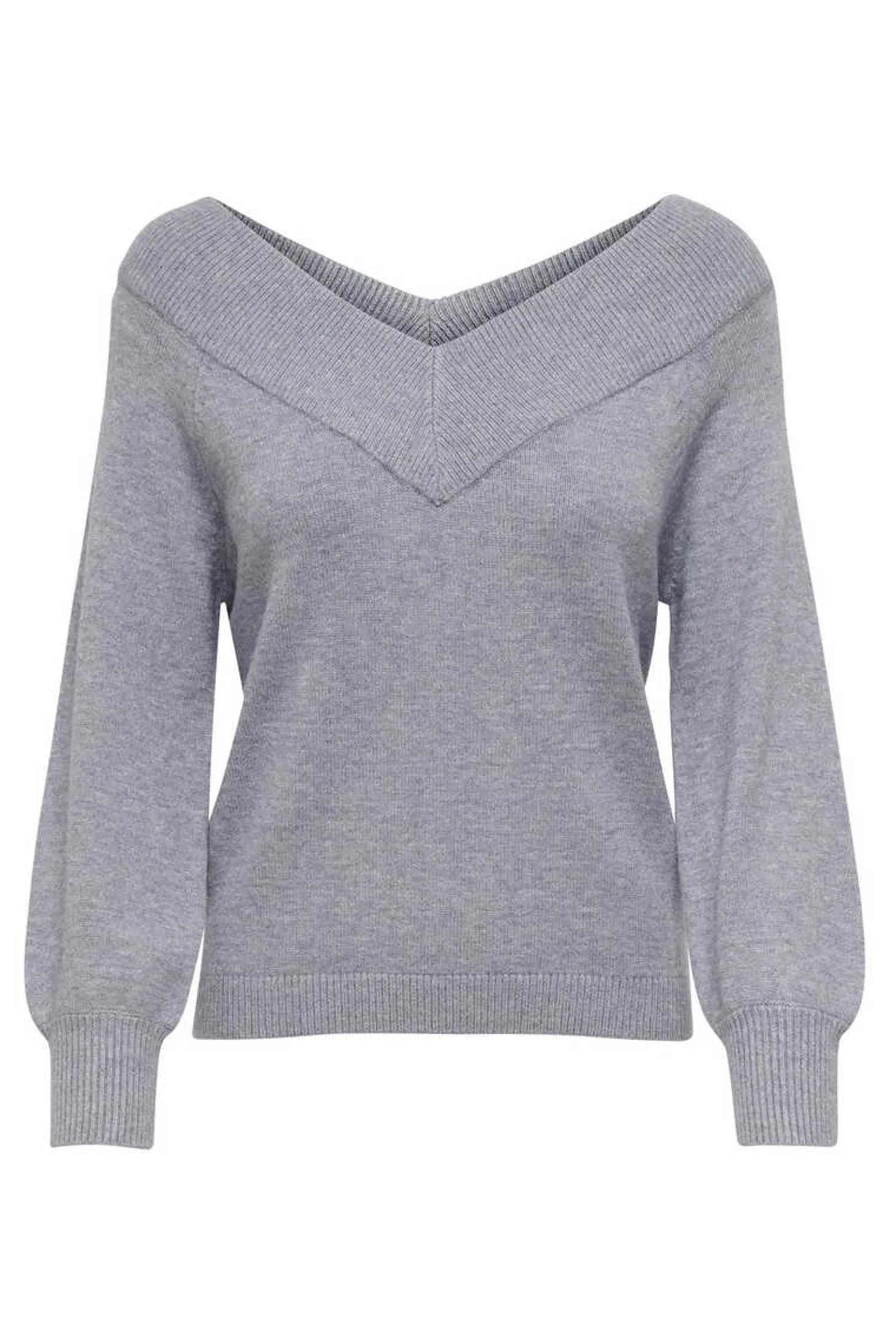 Camisola De Malha Decote Bico