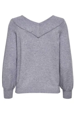 Camisola De Malha Decote Bico