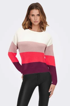 Camisola De Malha Em Bloco De Cor