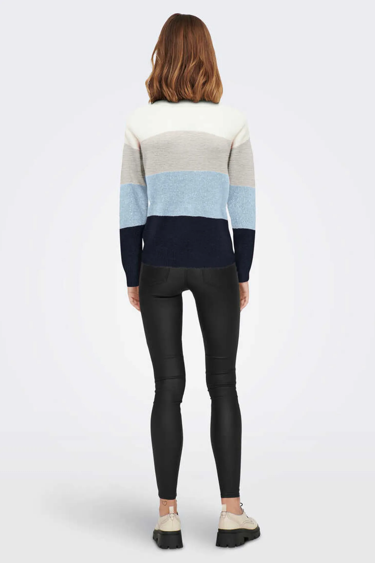 Camisola De Malha Em Bloco De Cor