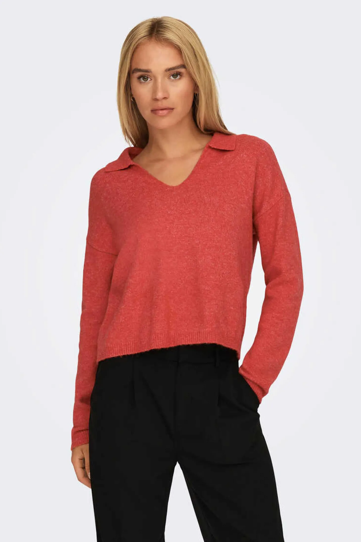 Camisola De Malha Gola Polo