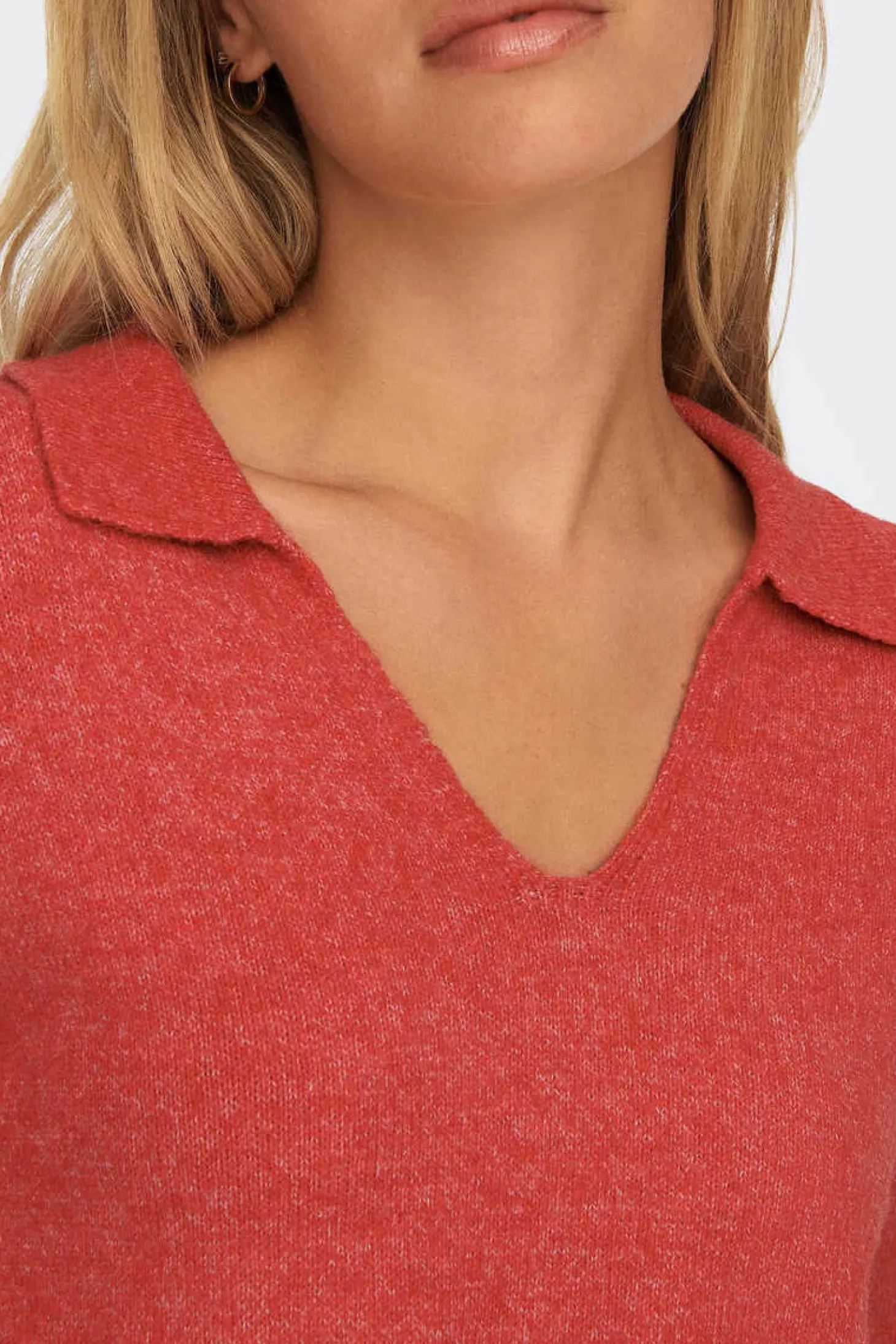 Camisola De Malha Gola Polo