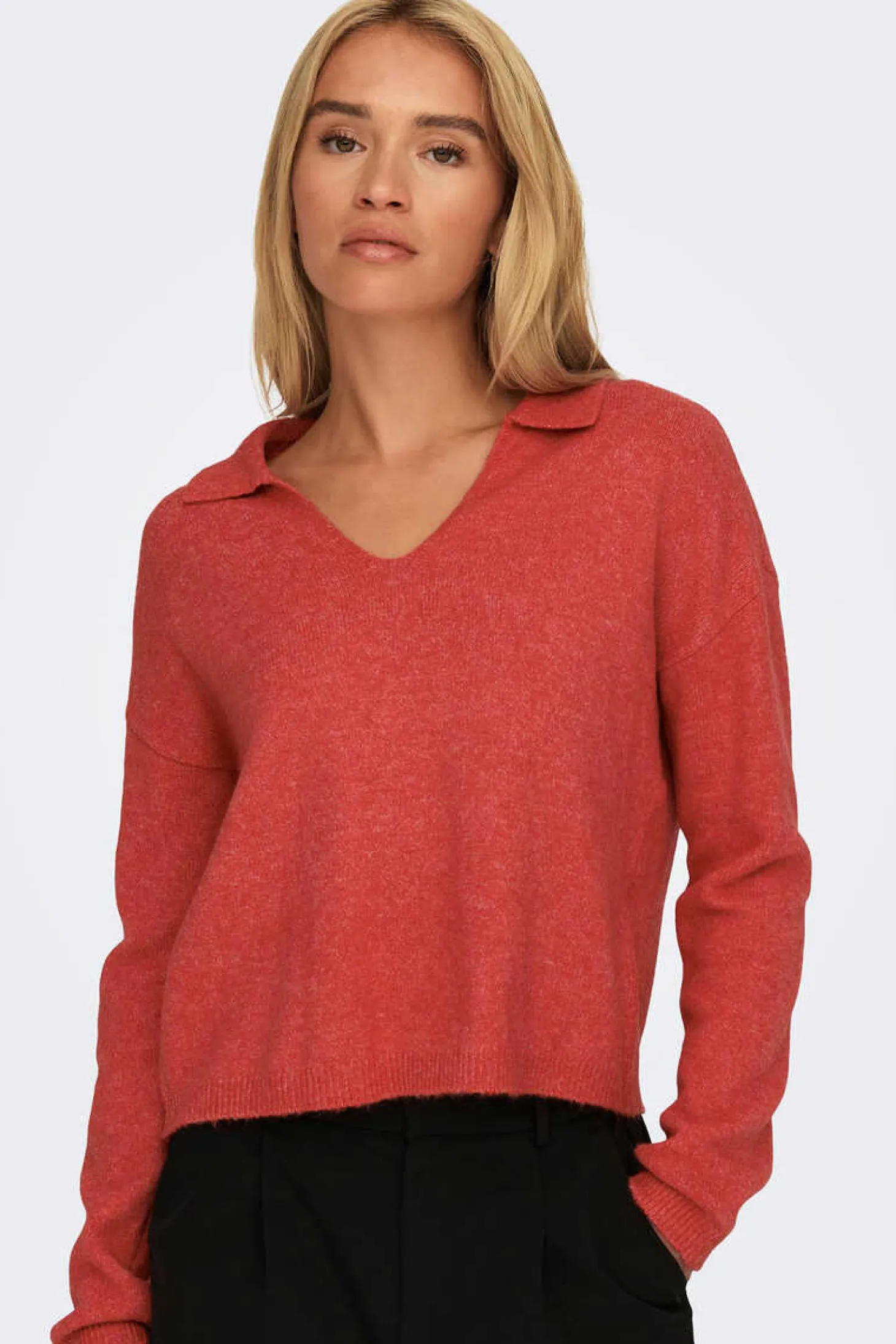 Camisola De Malha Gola Polo