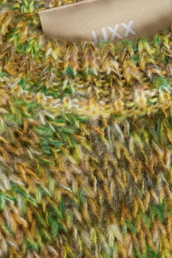 Camisola De Malha Multicolor De Gola Redonda