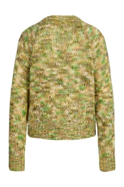 Camisola De Malha Multicolor De Gola Redonda