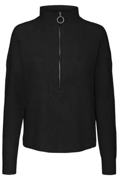 Camisola De Malha Oversize De Gola Alta