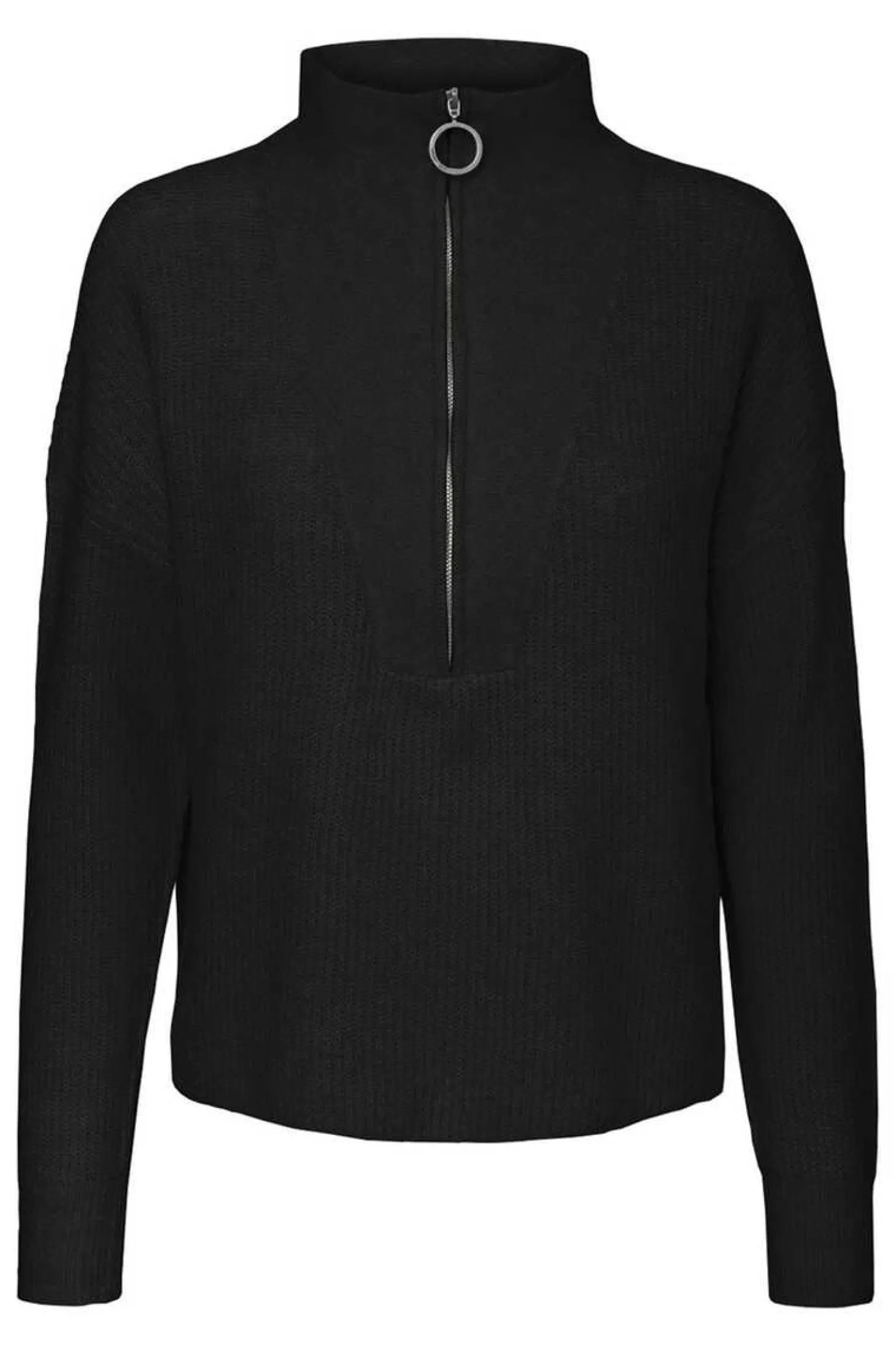 Camisola De Malha Oversize De Gola Alta