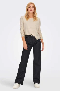 Camisola De Manga Comprida E Gola Redonda