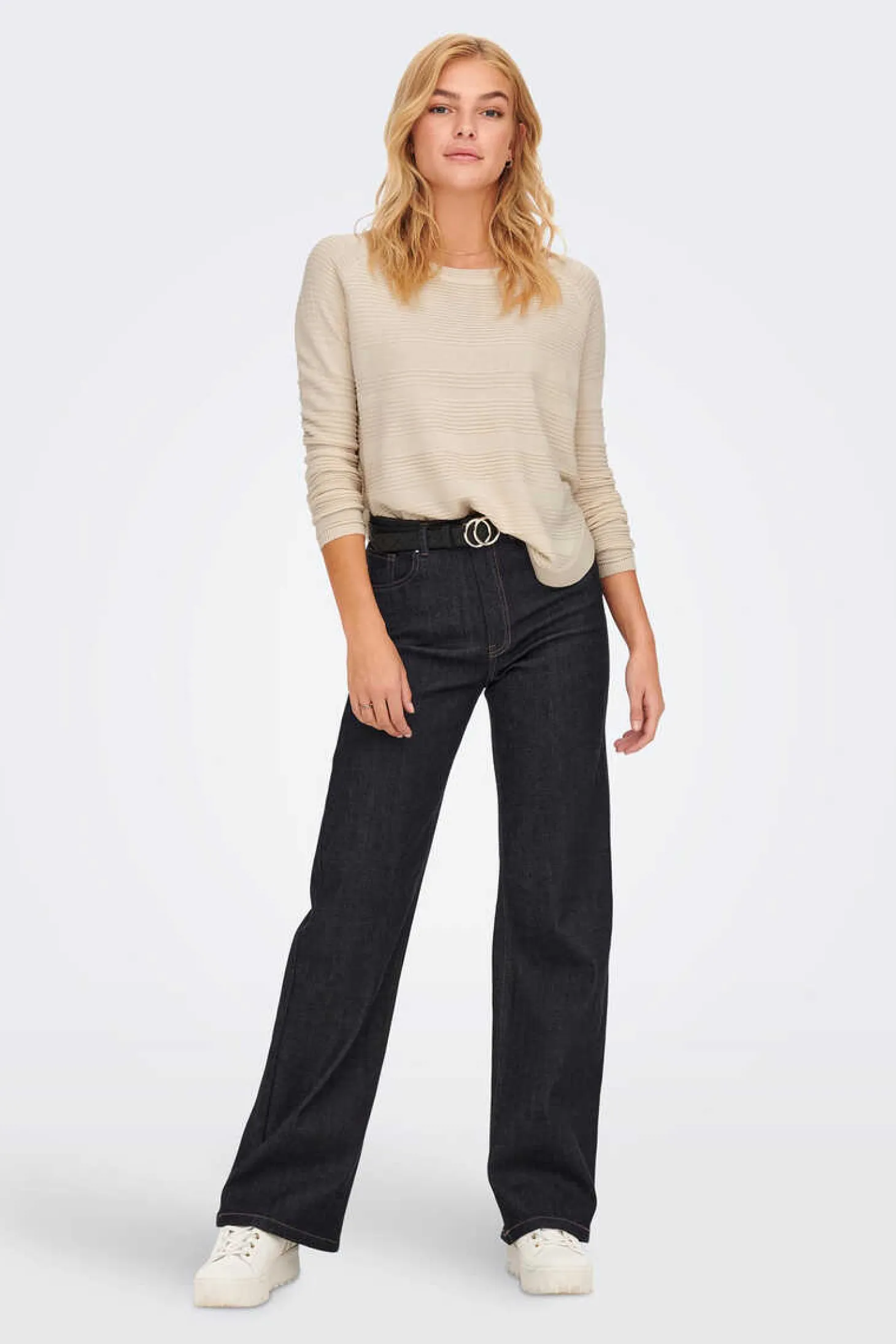 Camisola De Manga Comprida E Gola Redonda