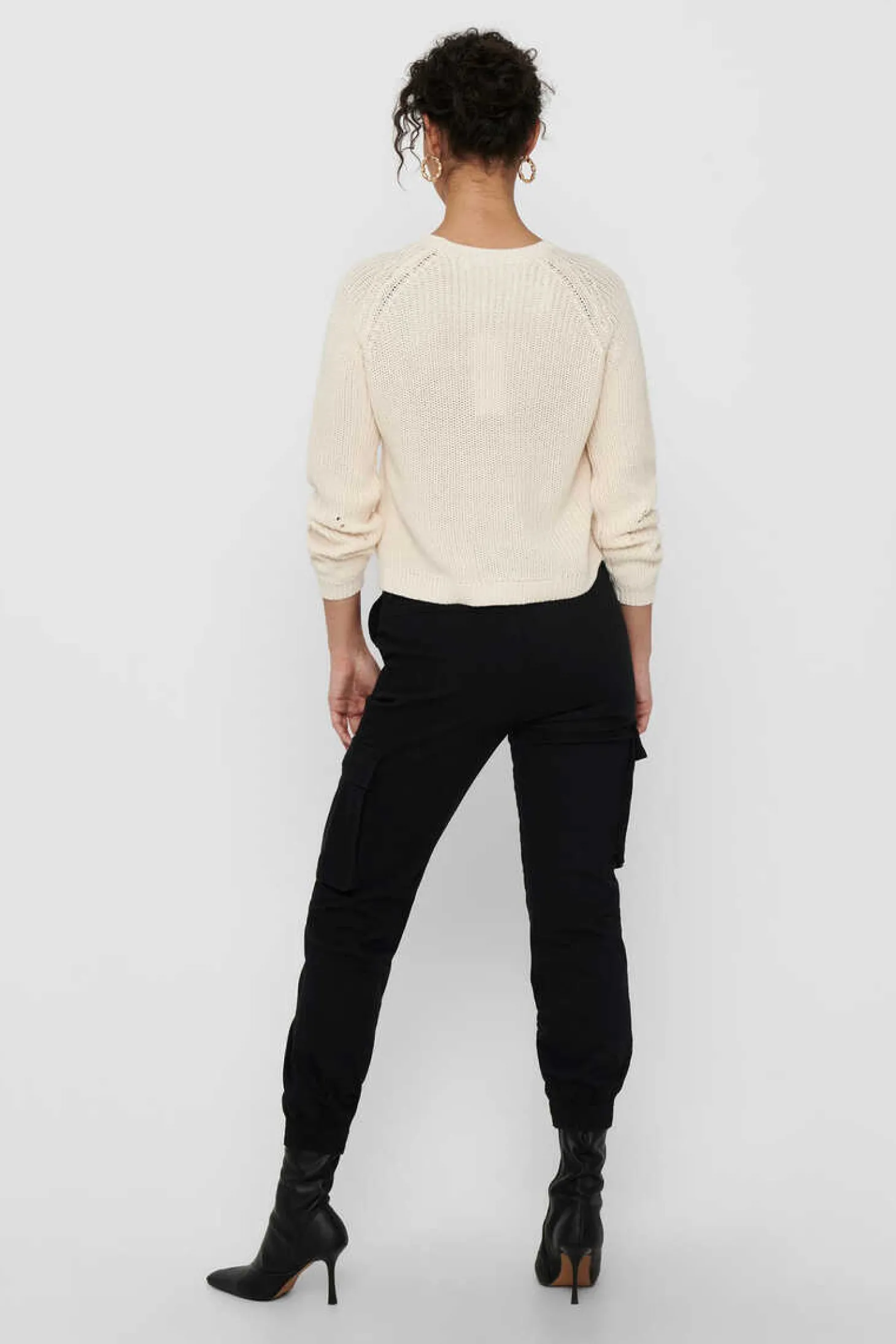 Camisola De Manga Comprida De Gola Redonda