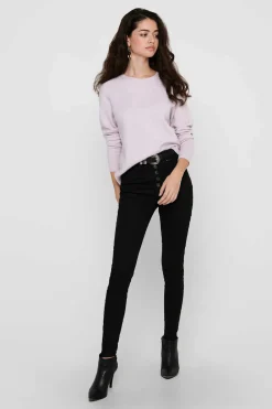 Camisola De Manga Comprida E Gola Redonda