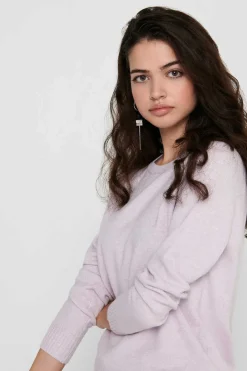 Camisola De Manga Comprida E Gola Redonda