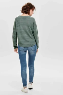 Camisola De Manga Comprida E Gola Redonda