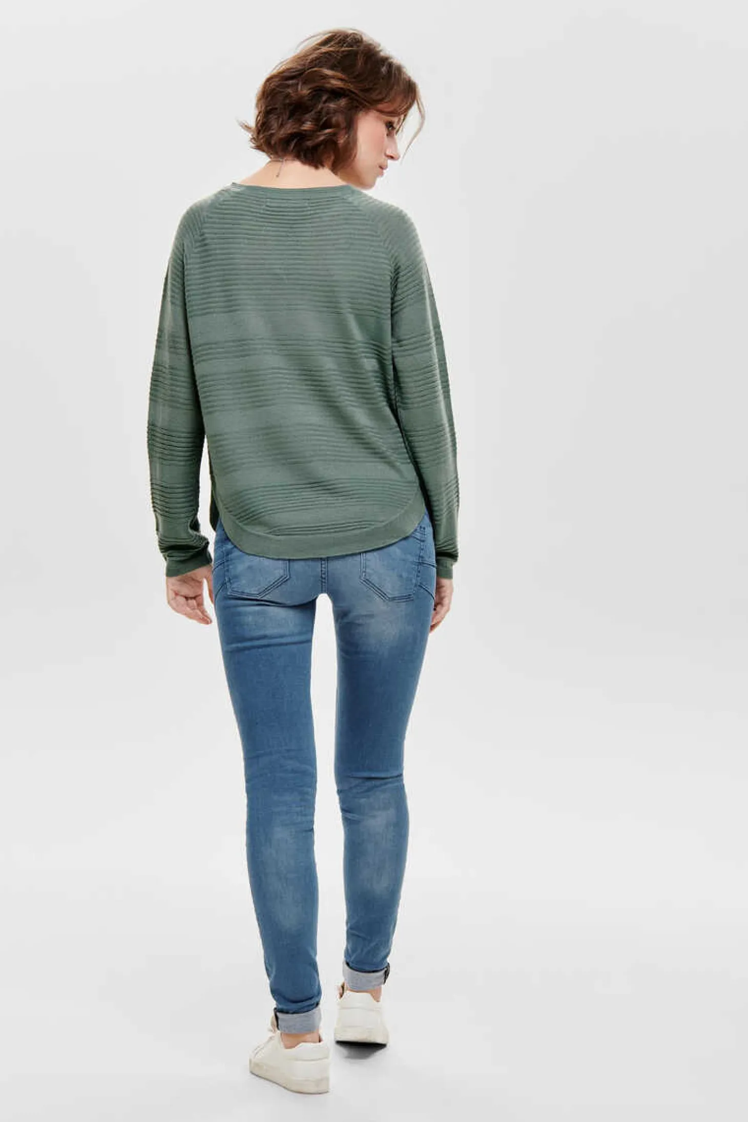 Camisola De Manga Comprida E Gola Redonda