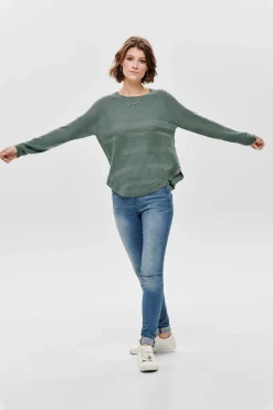 Camisola De Manga Comprida E Gola Redonda