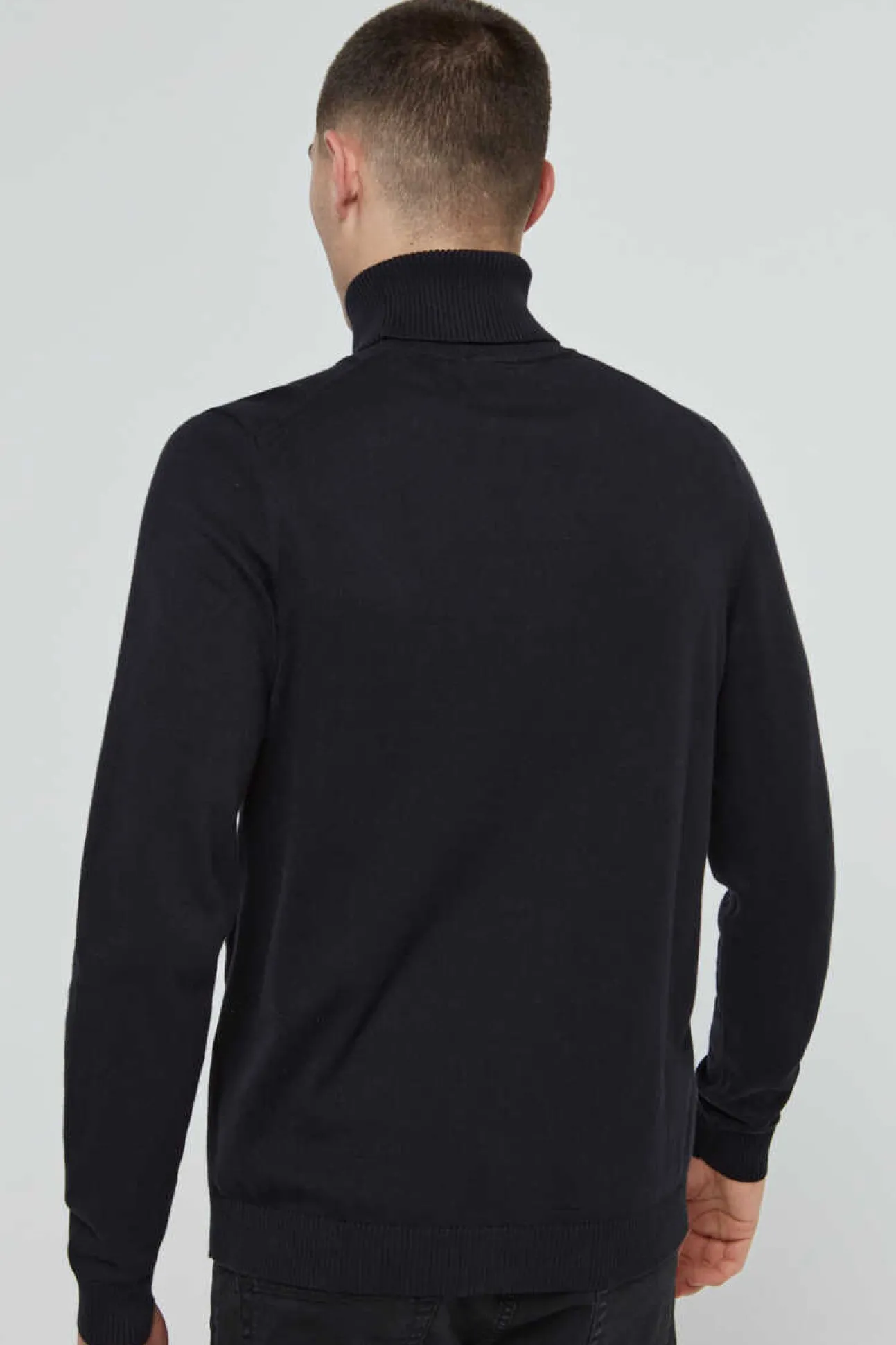 Camisola De Manga Comprida E Gola Dobrada