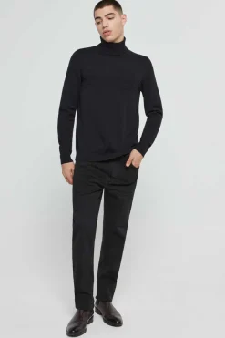 Camisola De Manga Comprida E Gola Dobrada