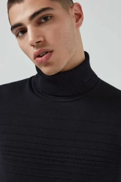 Camisola De Manga Comprida E Gola Dobrada