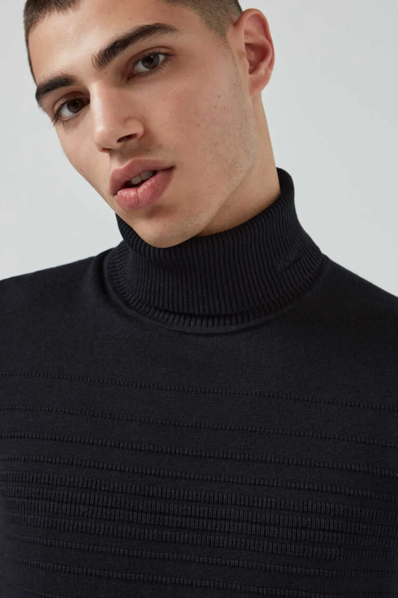 Camisola De Manga Comprida E Gola Dobrada