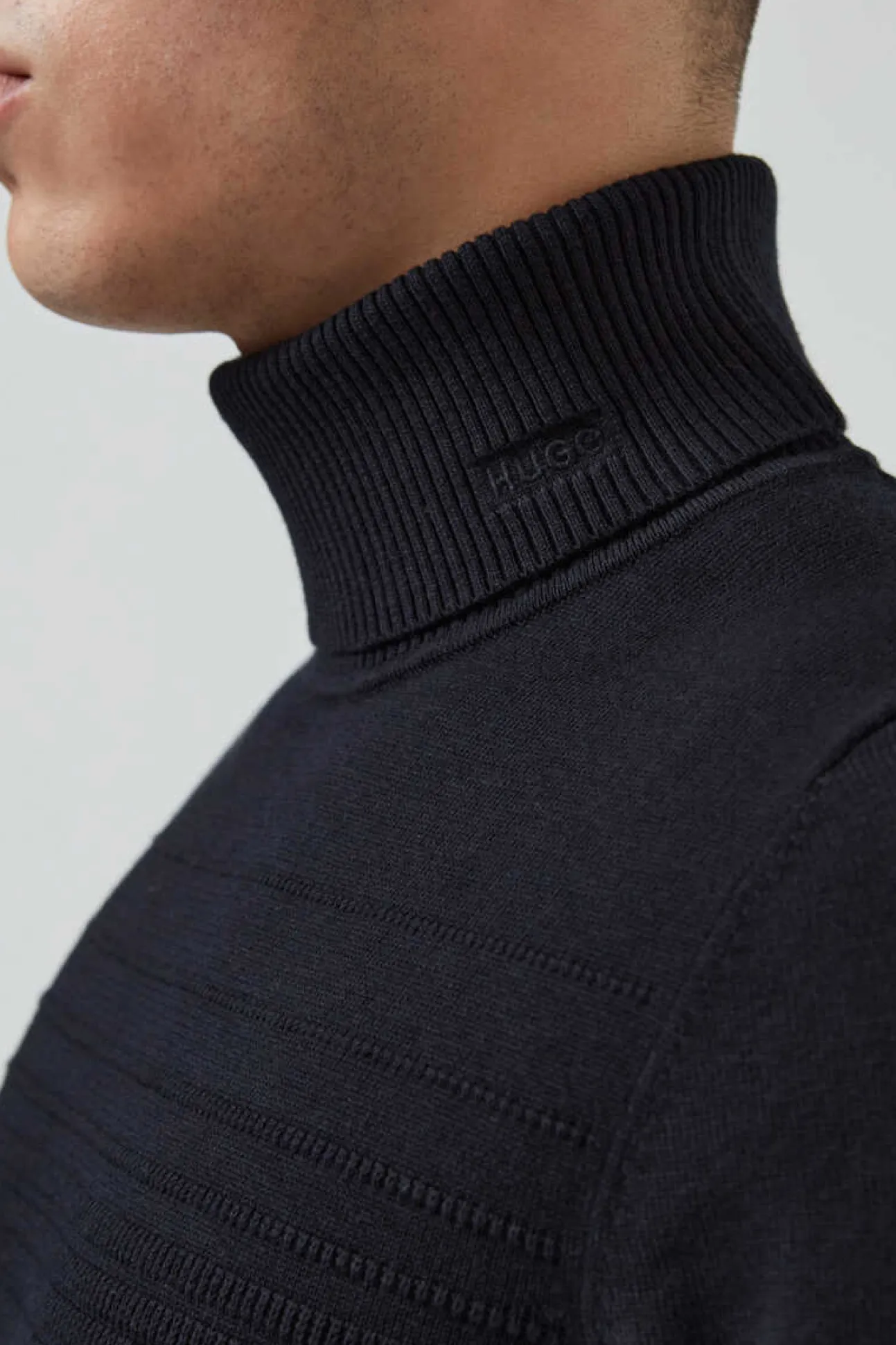 Camisola De Manga Comprida E Gola Dobrada