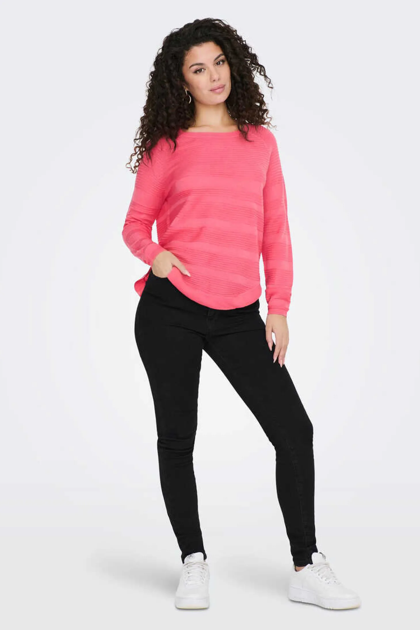 Camisola De Manga Comprida E Gola Redonda